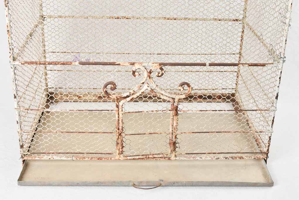 Classic vintage French birdcage steel
