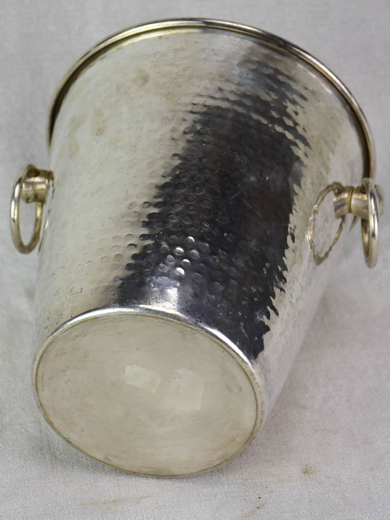 RESERVED FAB Vintage hammered metal ice bucket