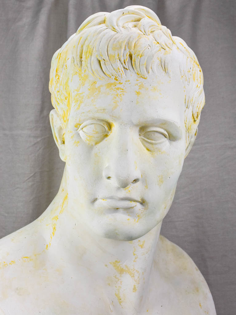 Very large French plaster bust - Augustus: first emperor of the Roman Empire 31½"