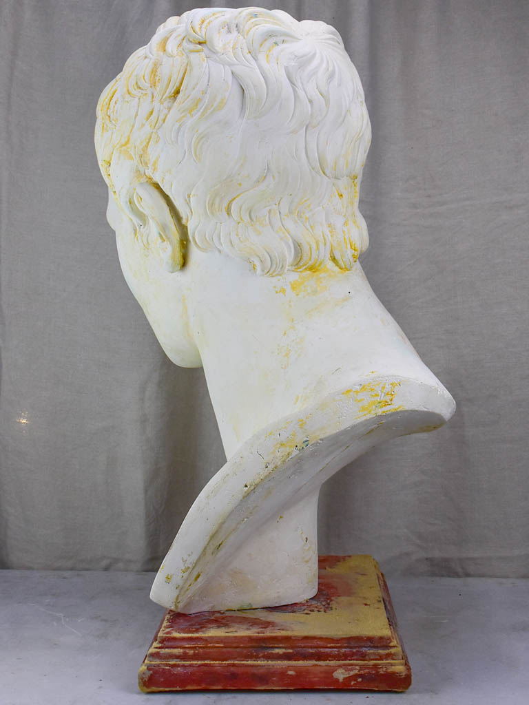 Very large French plaster bust - Augustus: first emperor of the Roman Empire 31½"