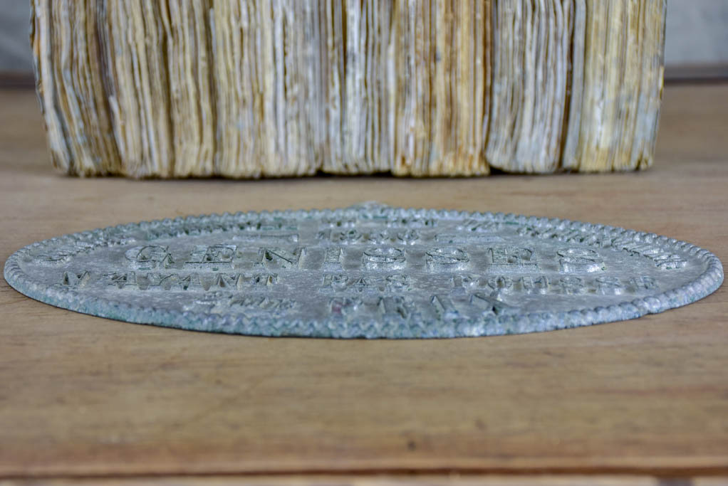 1956 French agricultural prize plaque