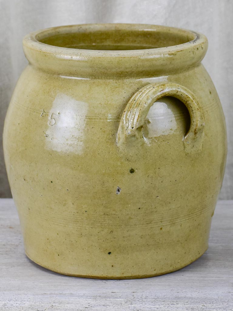 19th Century French preserving pot 8¾"