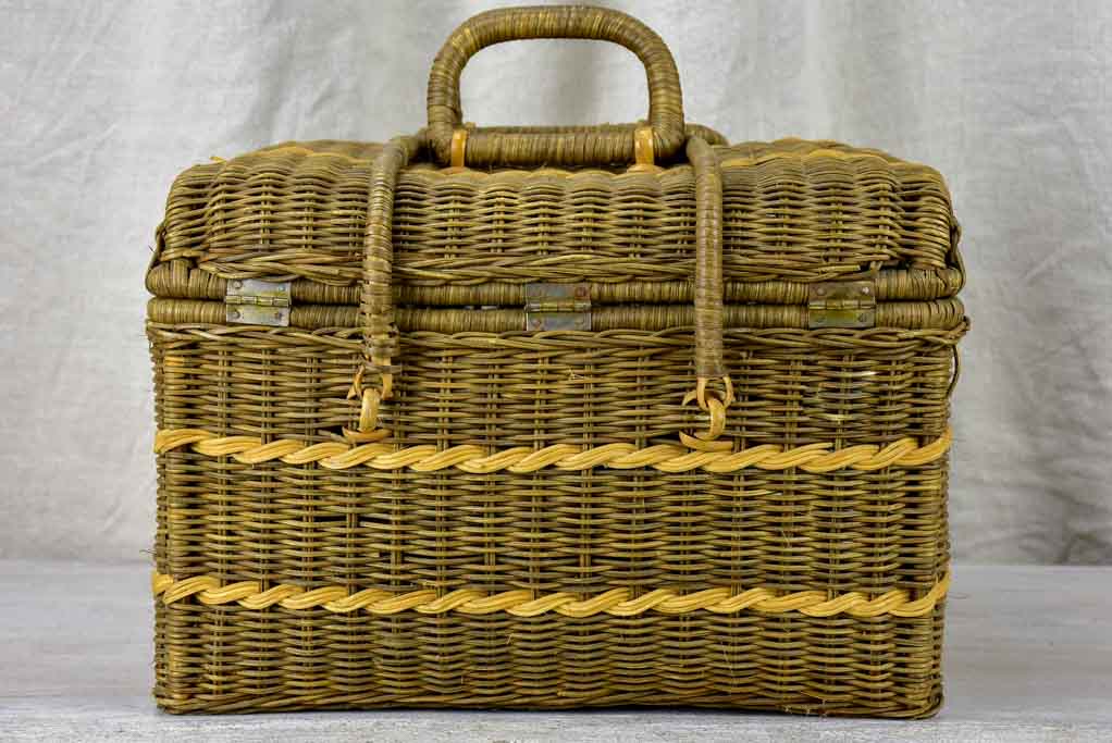 Antique French picnic basket