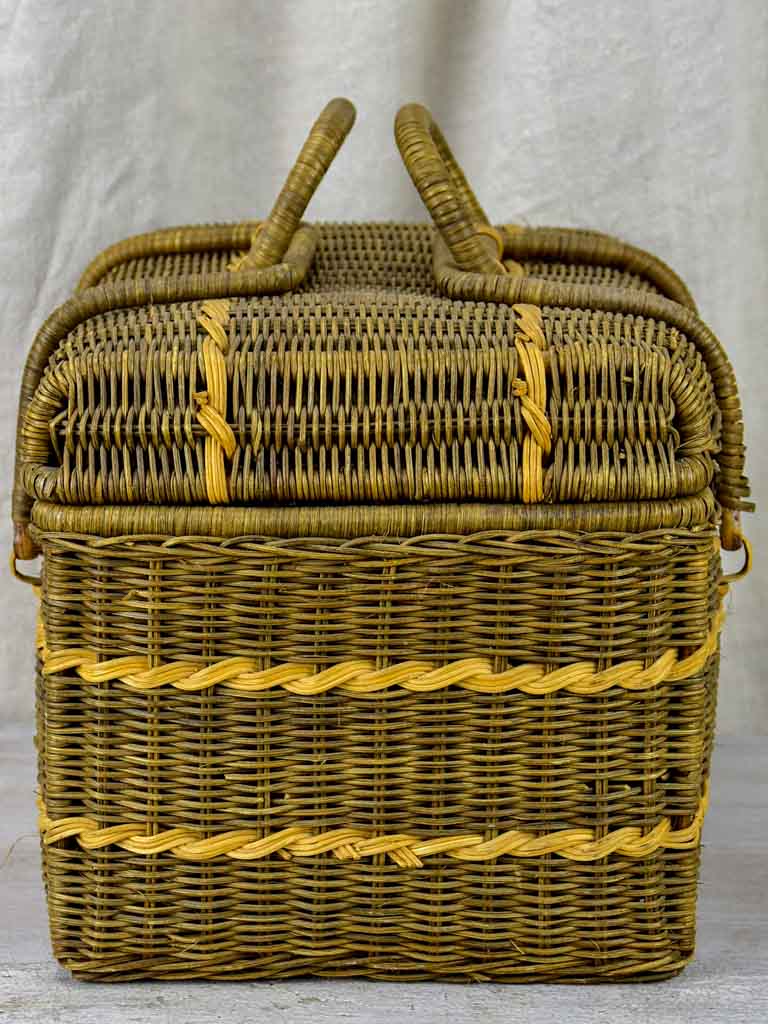 Antique French picnic basket