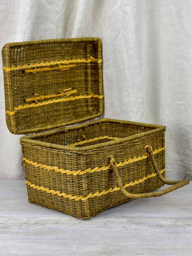 Antique French picnic basket