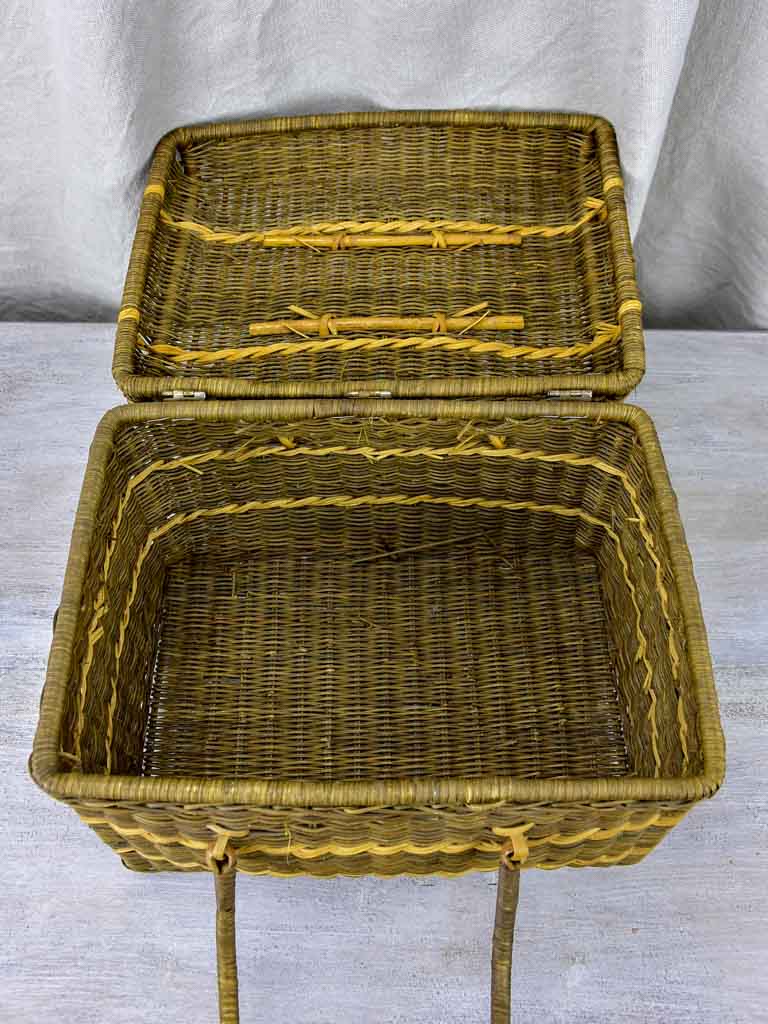 Antique French picnic basket