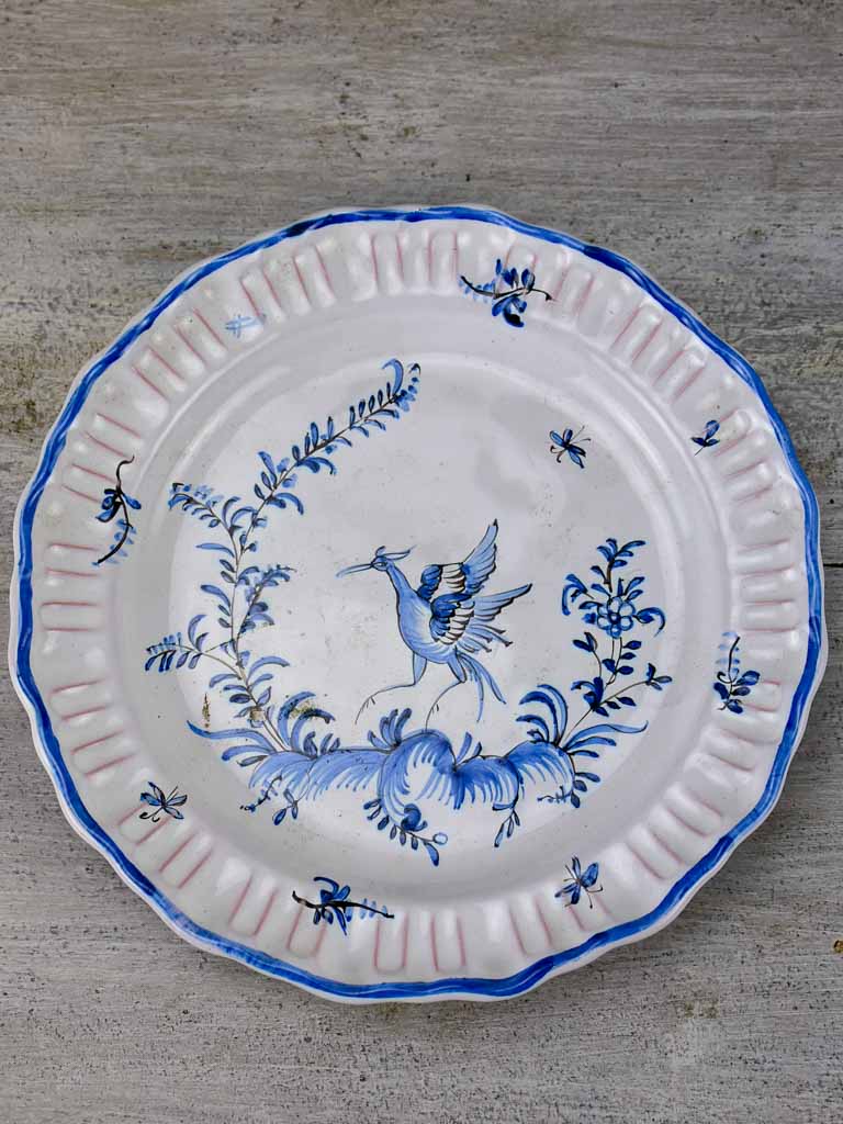 Mid century hand painted Mousiters plate