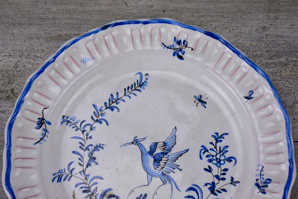 Mid century hand painted Mousiters plate