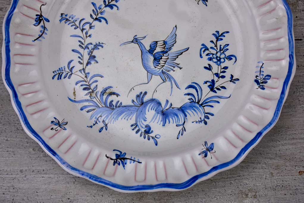 Mid century hand painted Mousiters plate