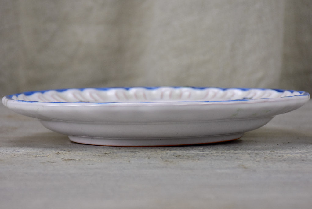 Mid century hand painted Mousiters plate