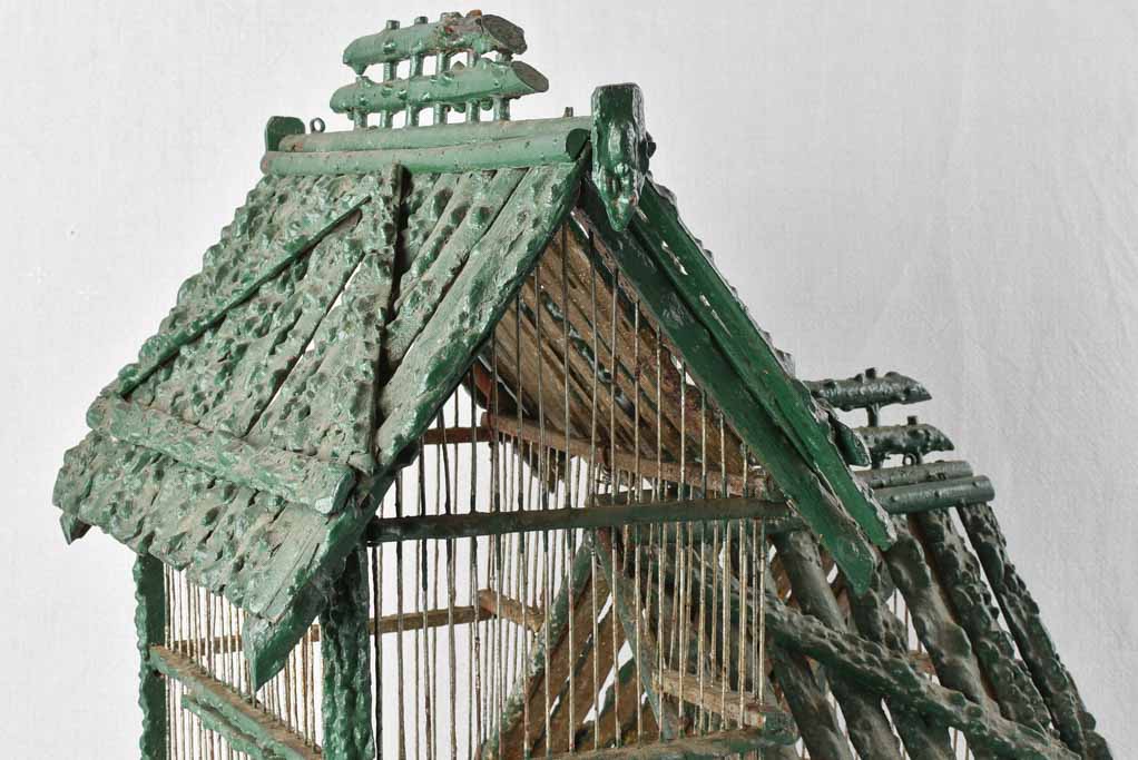 Early twentieth-century French birdcage - green 19¼"