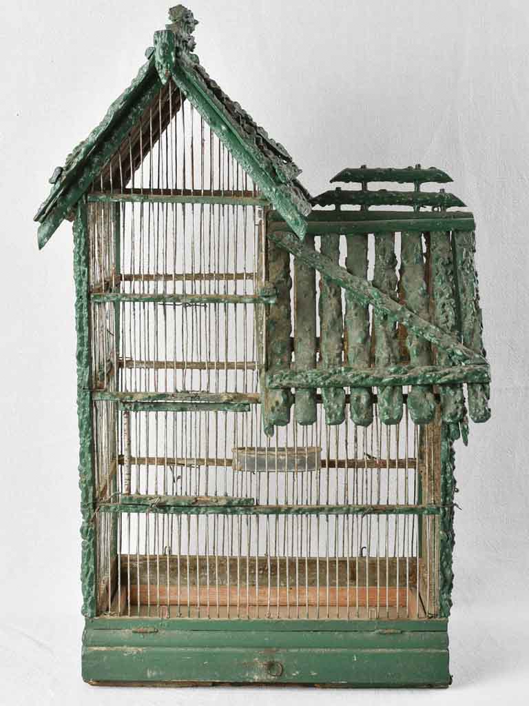 Early twentieth-century French birdcage - green 19¼"