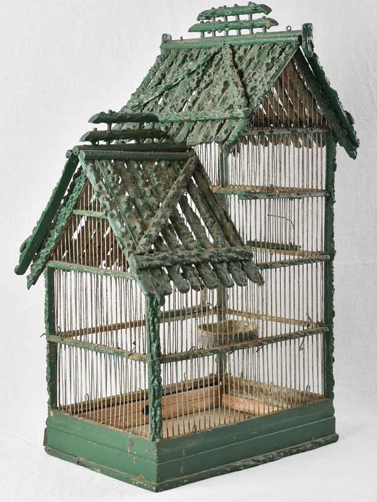 Early twentieth-century French birdcage - green 19¼"