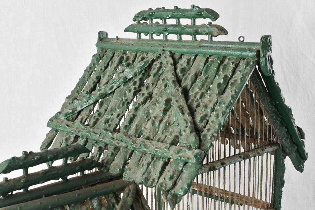 Early twentieth-century French birdcage - green 19¼"