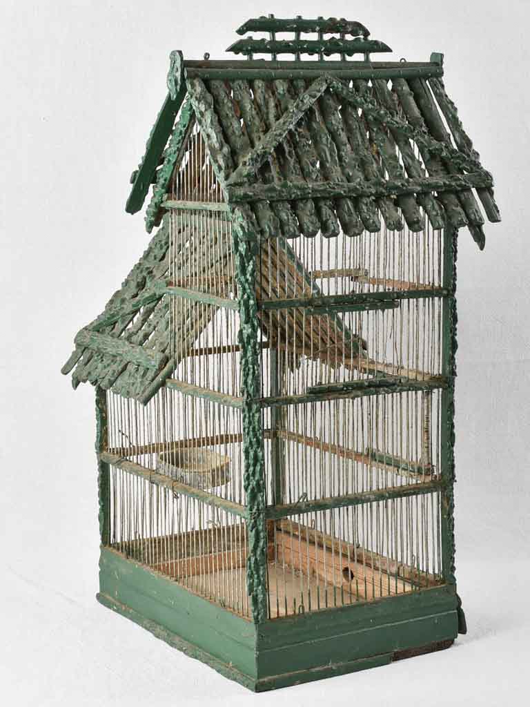 Early twentieth-century French birdcage - green 19¼"