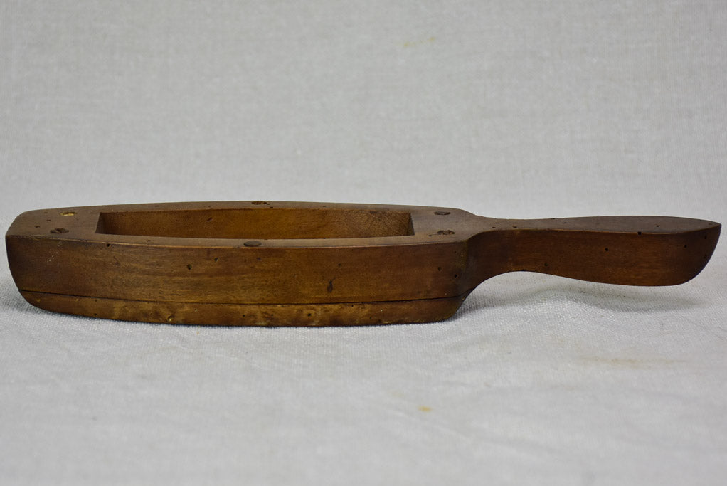 RESERVED JS Antique French wooden butter mold