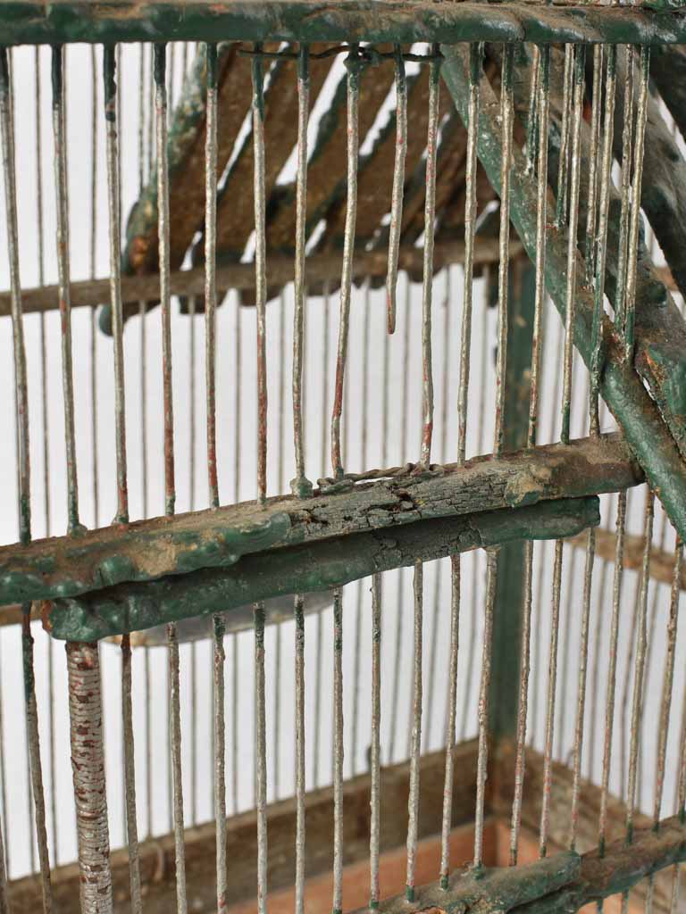 Early twentieth-century French birdcage - green 19¼"