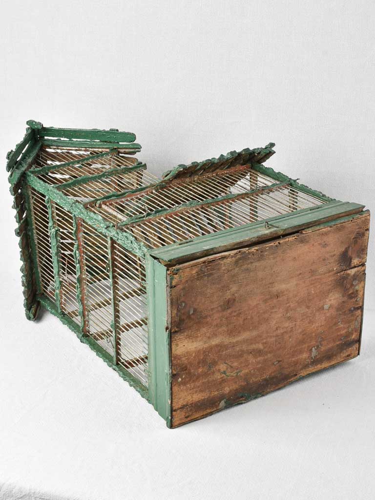 Early twentieth-century French birdcage - green 19¼"
