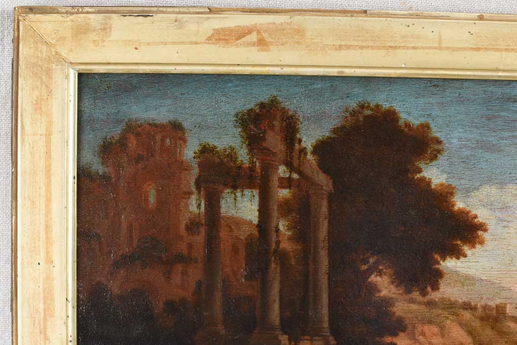 Aged Gilded Frame on Small Painting