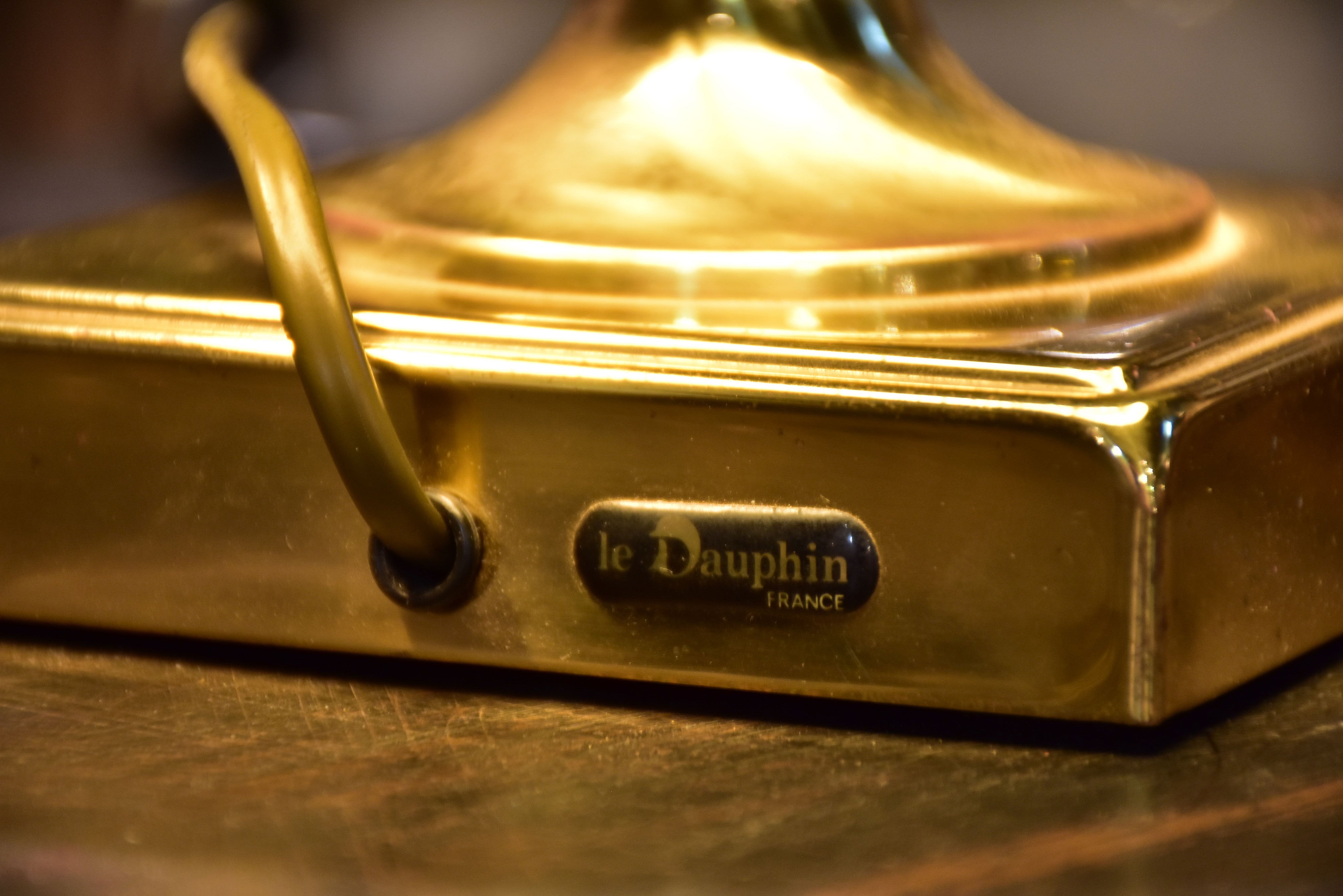 Original black-shaded Le Dauphin lamp