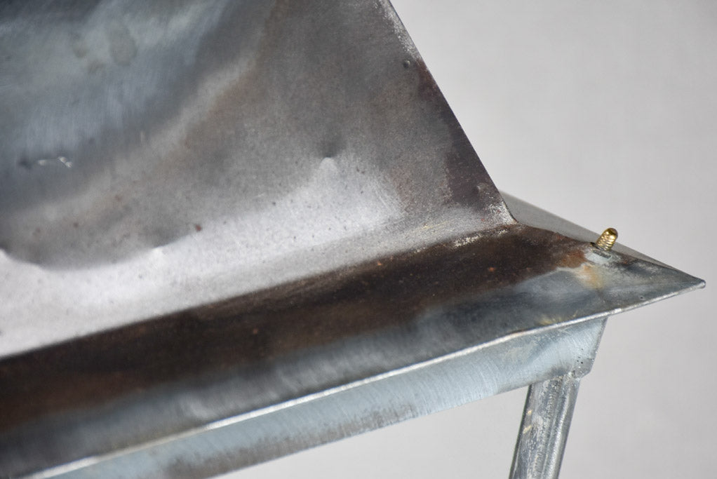Polished silver French suspending lantern