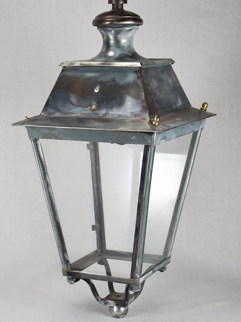 Sanded polished French suspension lantern