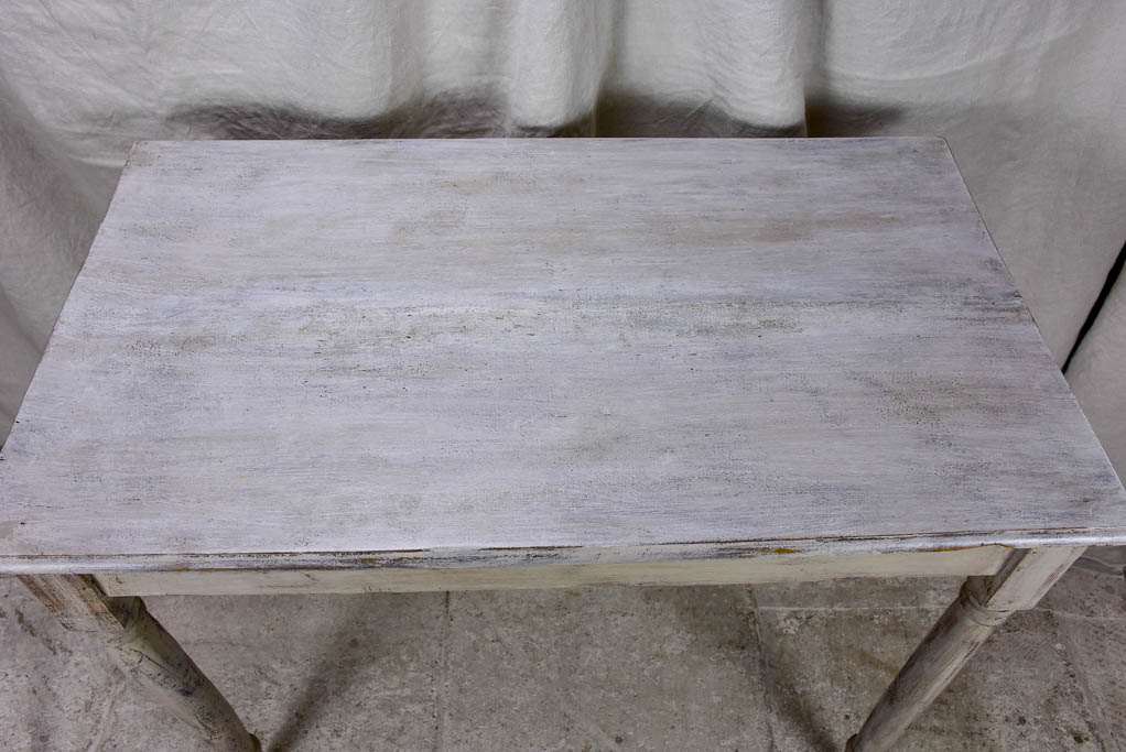 Antique French bistro table with grey patina