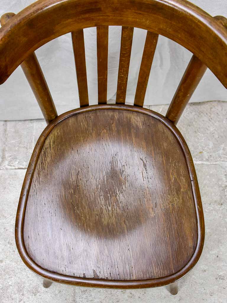 Set of 12 mid century French bistro chairs