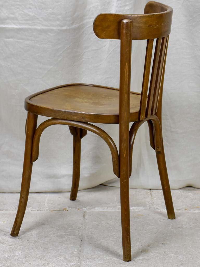 Set of 12 mid century French bistro chairs