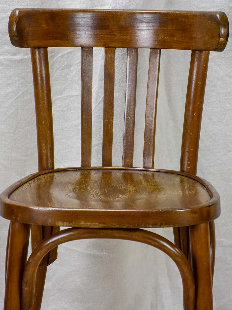 Set of 12 mid century French bistro chairs