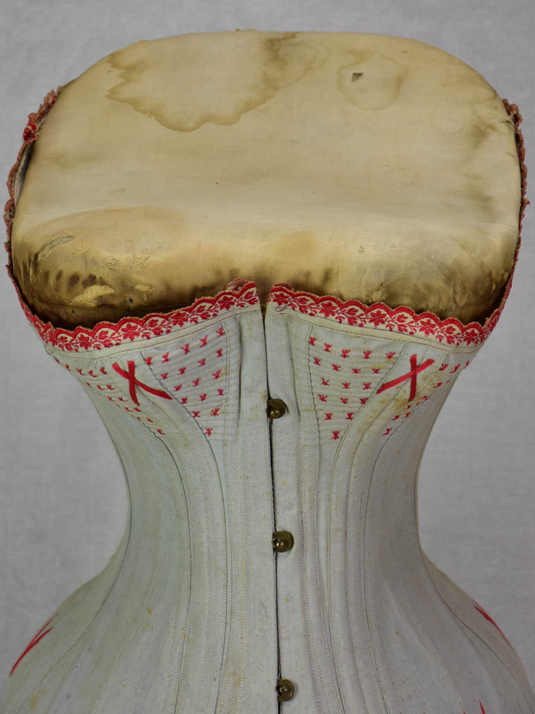 Antique French mannequin with corset