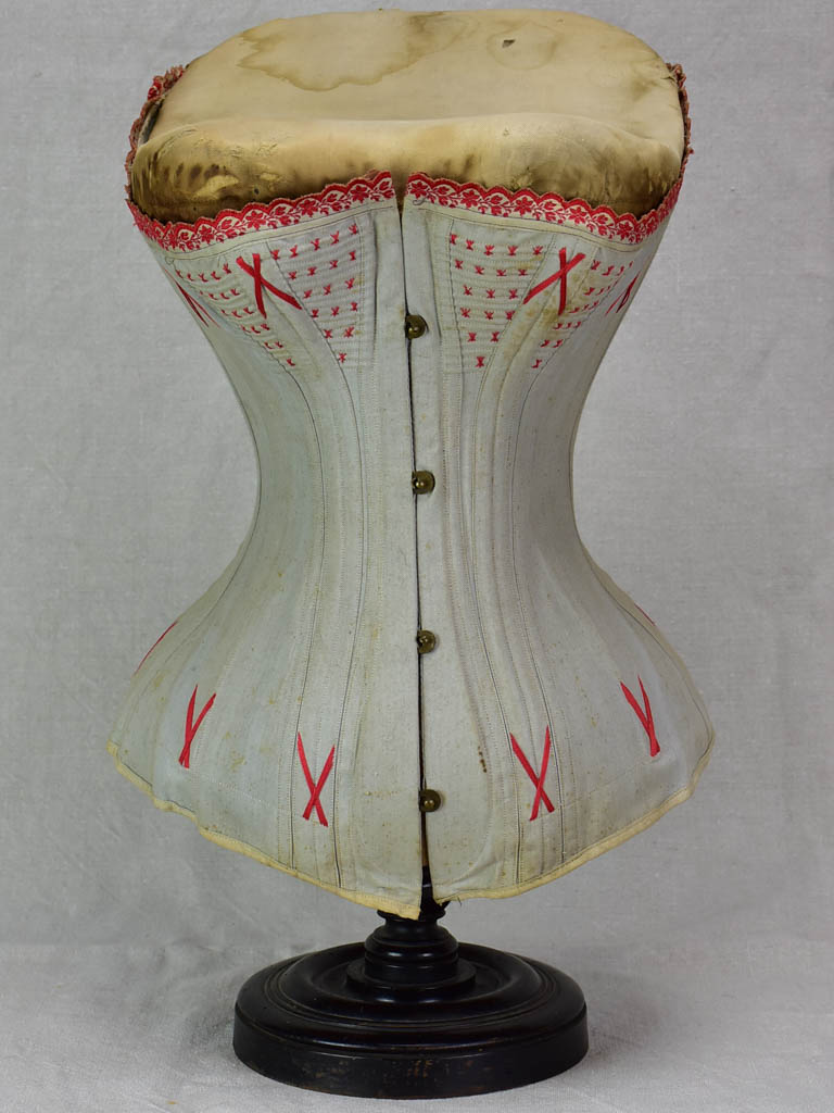 Antique French mannequin with corset