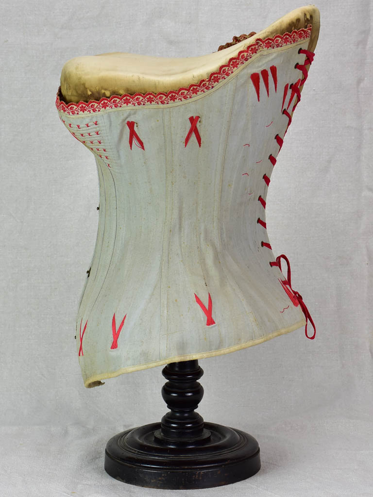 Antique French mannequin with corset
