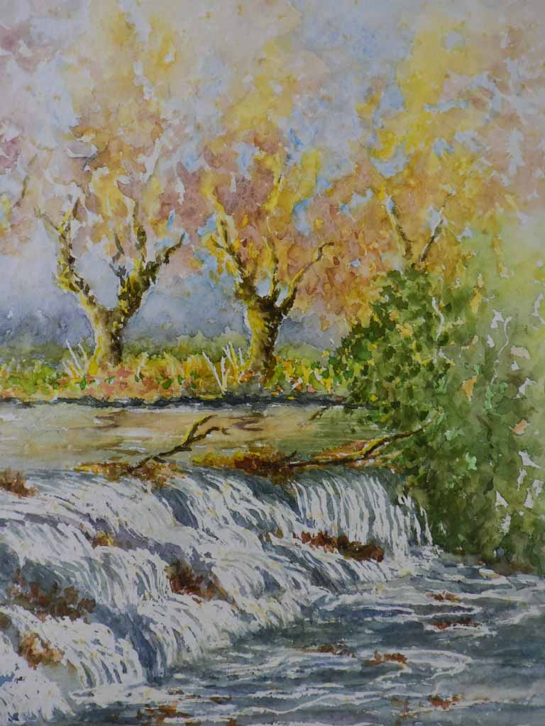 Evocative Autumnal scene central France art