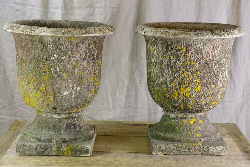 Pair of French garden urns - 1950's