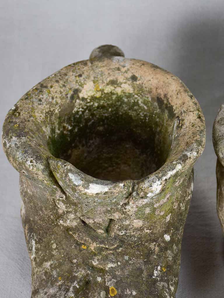 Pair of vintage garden planters in the shape of boots 17¼"