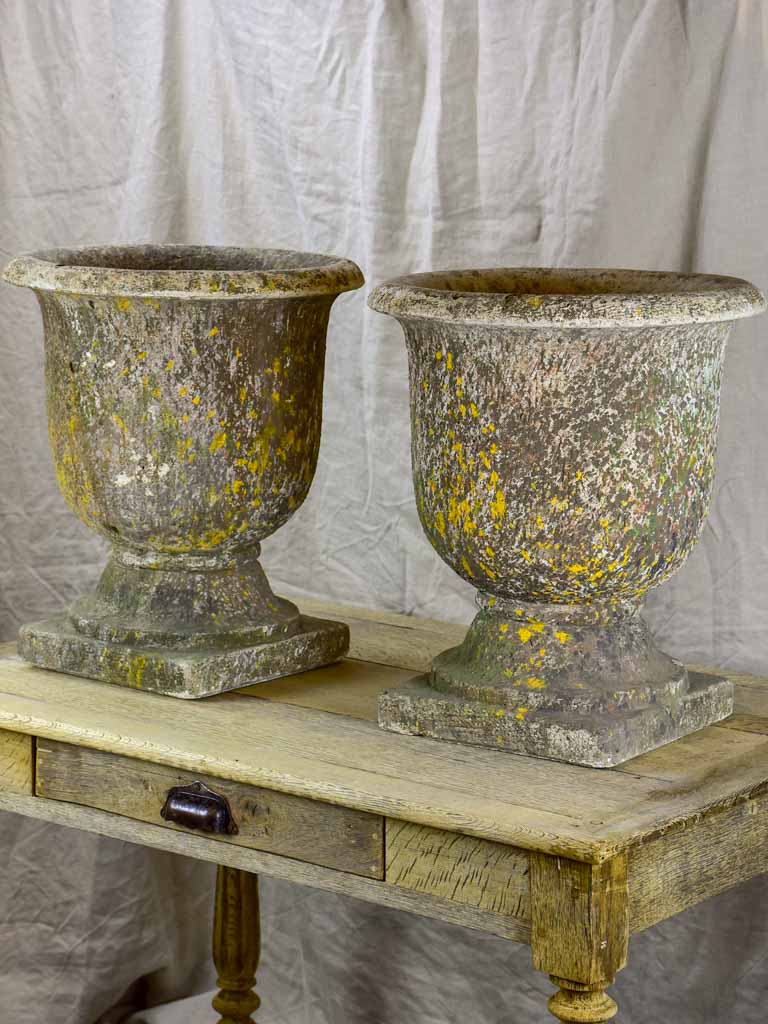 Pair of French garden urns - 1950's