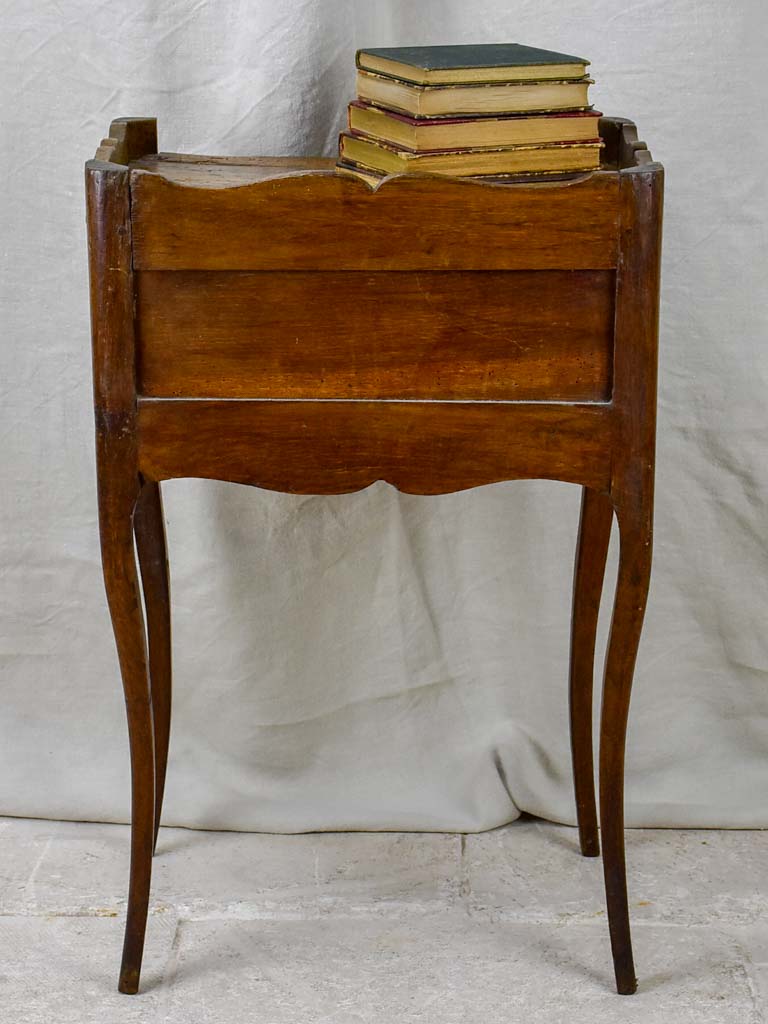 Antique French Louis XV oak bedside table