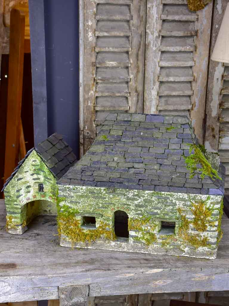 Miniature stone grange - French 1950's