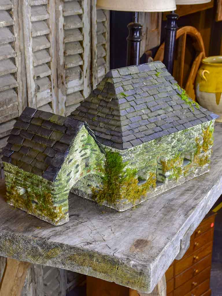 Miniature stone grange - French 1950's