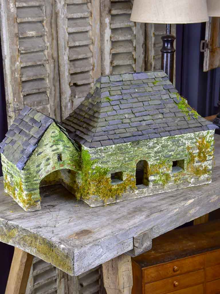 Miniature stone grange - French 1950's