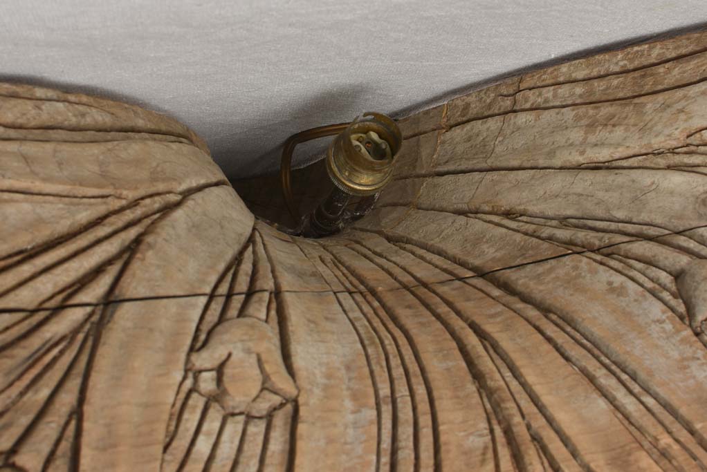 Charming vintage wooden wall light