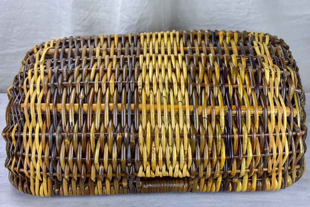 Two vintage French baskets from a boulangerie