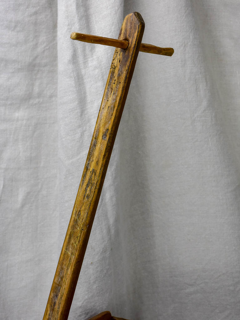 Antique French wooden toy chariot for girls