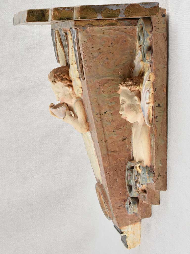 Decorative ceramic wall bracket display