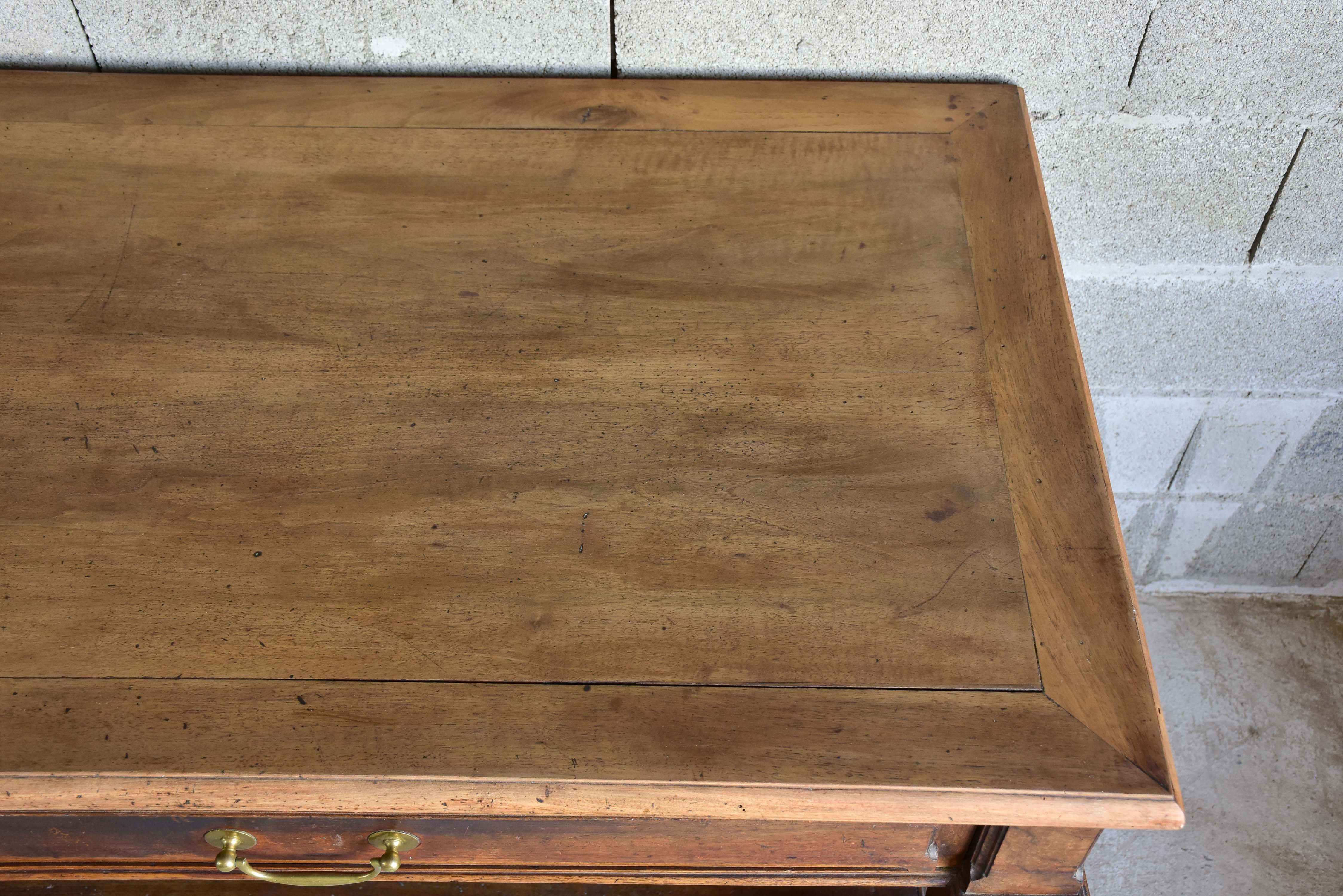 Antique French drapery table with beautiful carved details