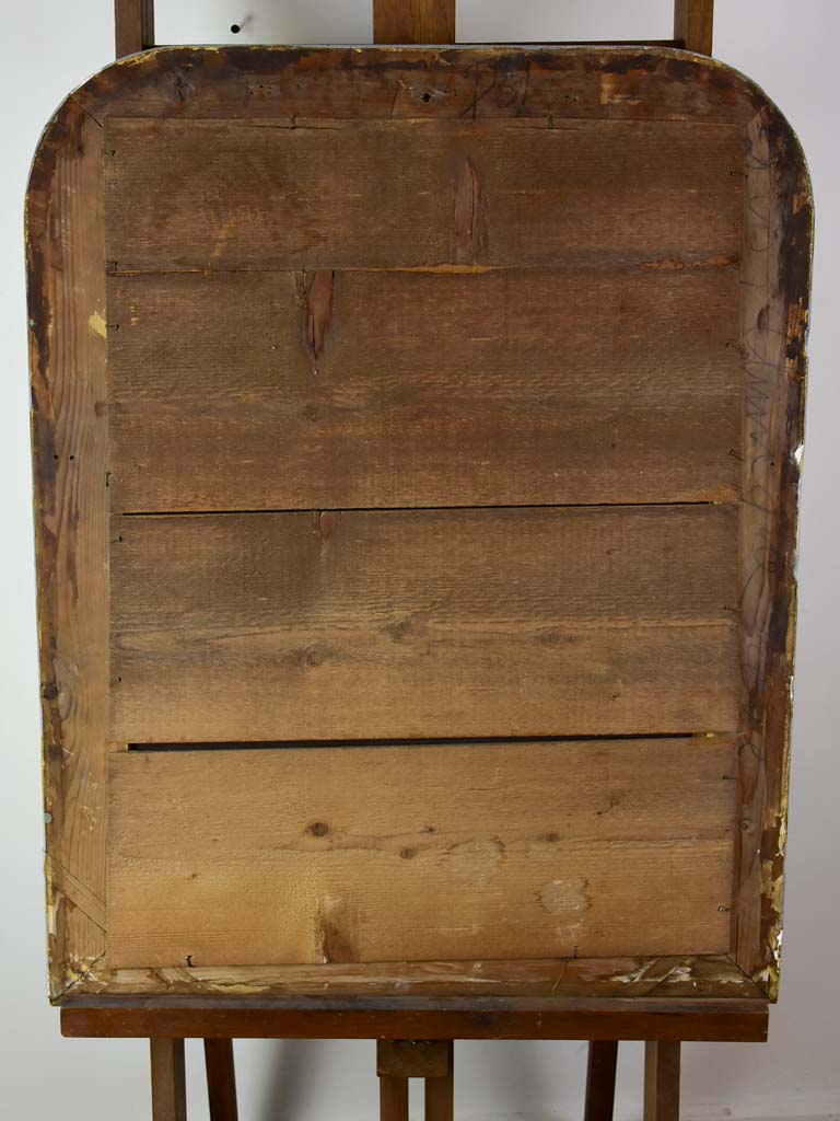 Antique French Louis Philippe mirror with silver frame 25½" x 32¾"