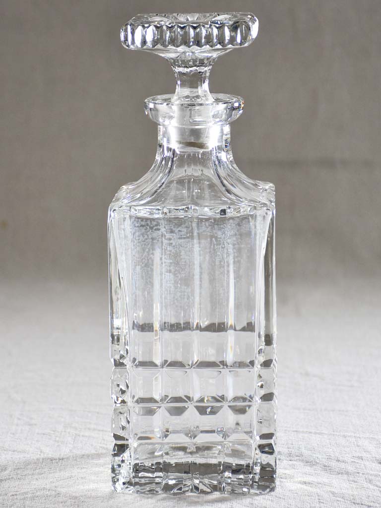 Mid century French crystal Whisky decanter