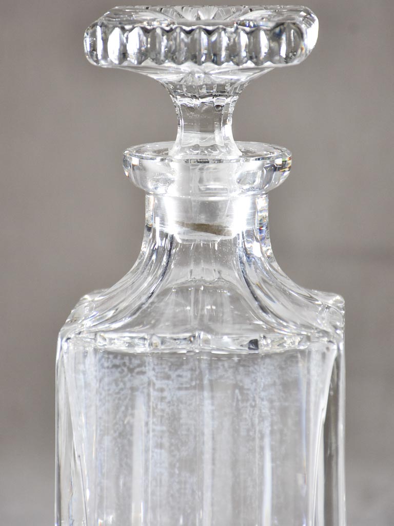 Mid century French crystal Whisky decanter