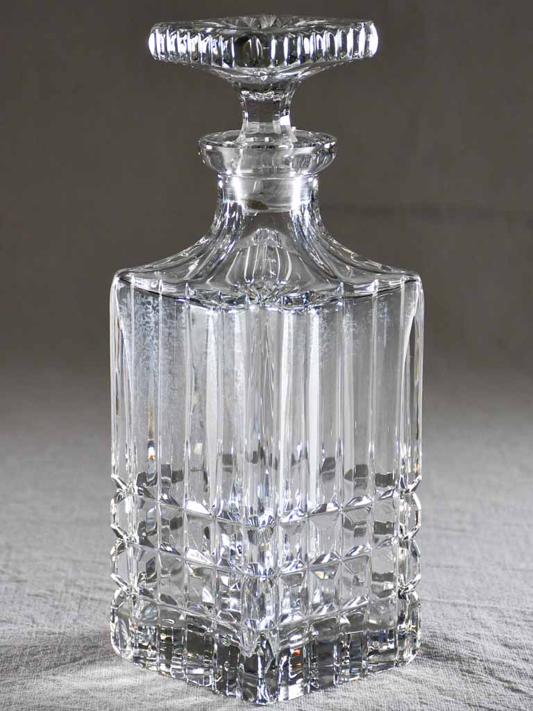 Mid century French crystal Whisky decanter